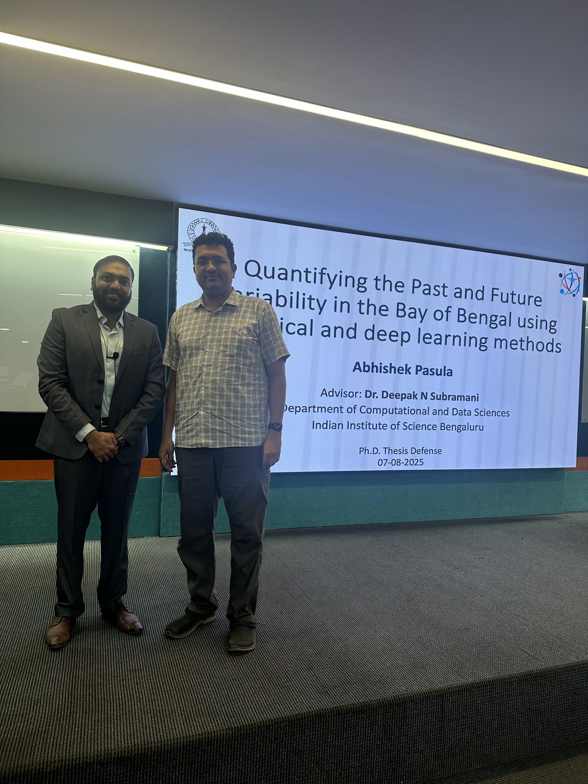 P. Abhishek's PhD defense, August 2025.