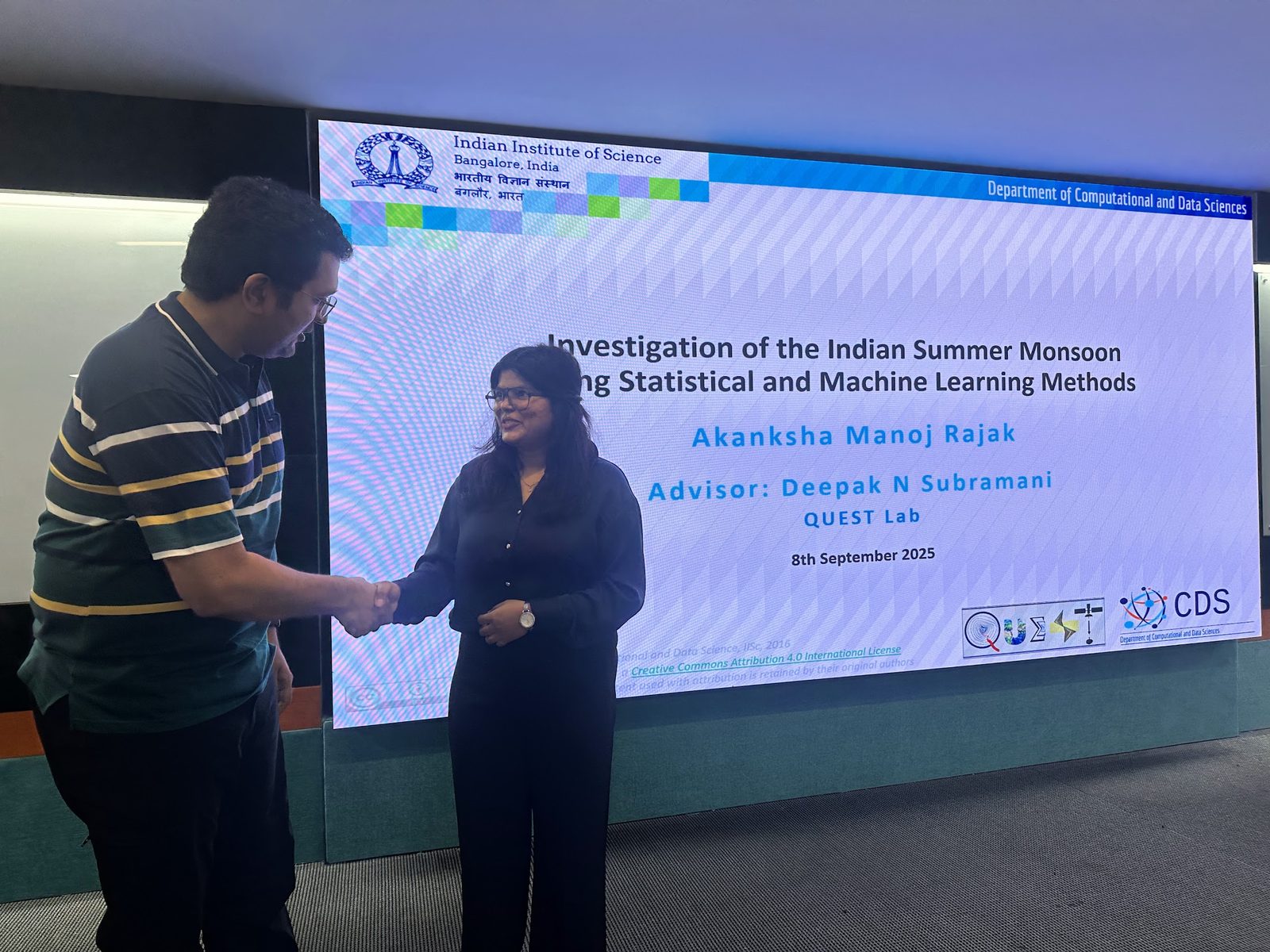 Akanksha Rajak's PhD defense, September 2025.