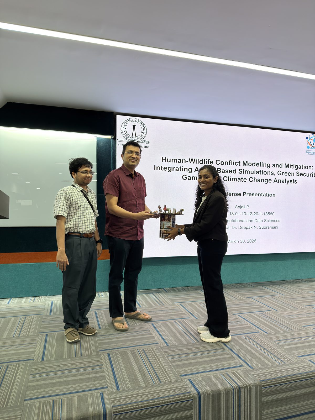 P. Anjali's PhD thesis defense, March 2026.